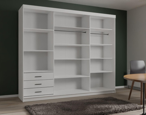 Skapis Mēbeles Garderobe Koks Jauns Luksusa Drēbju Skapis Dizainers Augstā Spīdumā