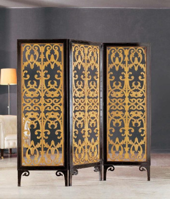Klasiskais Art Deco telpas dalītājs Itālijas interjers dekorācijas šķirstītājs