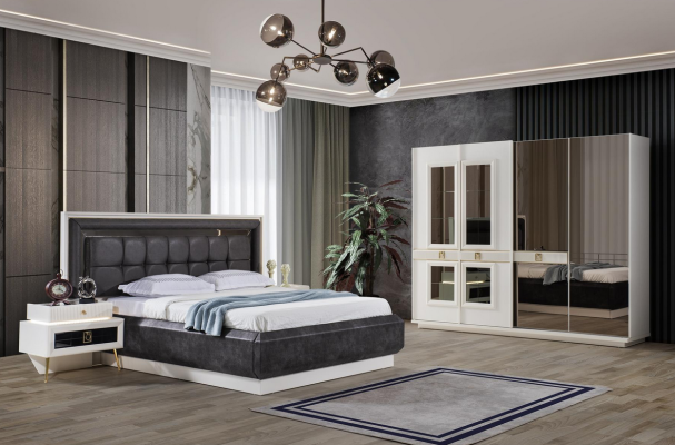 Elegantais nakts galds guļamistabai no nerūsējošā tērauda Naktskonsole Moderne meubles