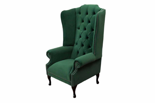 Zaļš auskari krēsla dizains polster sofa chesterfield audums dzīvojamā istaba