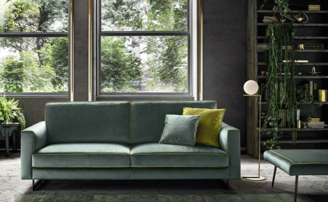 Itāļu dīvāns dizains luksusa auduma sofa modernais dīvāns 3-vietīgs alfitalia jauns.