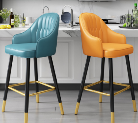 Barhocker Barstuhl Stoff Design Barstühle Bar Hocker Esszimmer Neu  Sēdekļi ar atbalsta kājām, ar auduma dizainu, jauni bāra sēdekļi virtuvei.