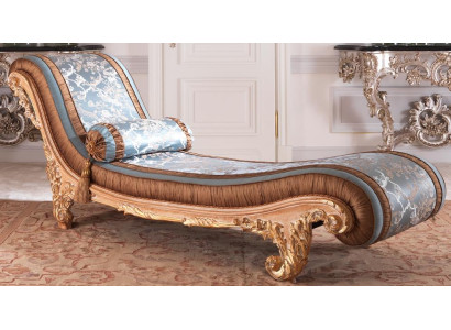 Gultas Art déco brūns komforta luksusa atpūtas šaiseļonga itāļu mēbeles