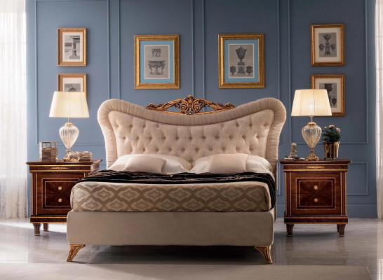 Gulta Chesterfield dizains divguļamā gulta mēbeles apģērbs tekstils beige 180x200 gulta