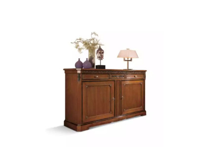 Sideboard Itāļu mēbeles Masīvs Dzīvojamā istaba Komoda Skapis Koks Jauni