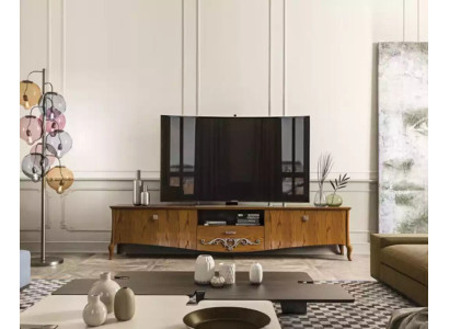 TV statīvs rtv viesistaba dizains Skapīši brūna koka Lowboard Itālija Jauns
