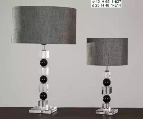 Klasiska griestu lampa pelēks galds lampa luksusa galds lampa lampa