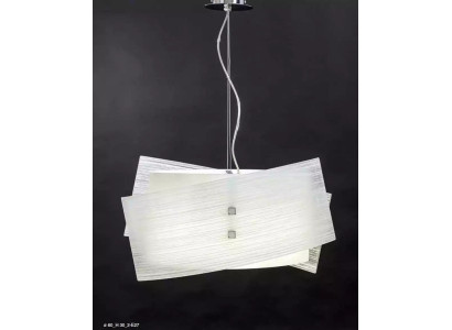 Moderns baltās pendelkronšleiers ar 2x lampām Stilīga griestu lampa