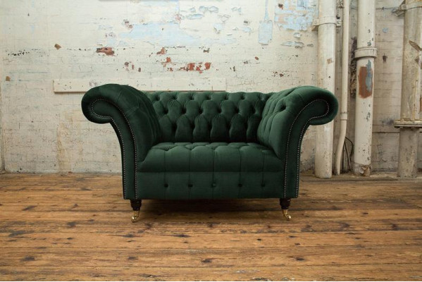 Chesterfield Dizaina Dīvāns Krēsls Sofa Pārklājums Luksusa Tekstils Dīvāns 1-Vietnieks #103