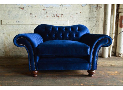 Chesterfield dizaina dīvāns krēsls dīvāns polster luksusa tekstils dīvāns 1-vietīgs #132.