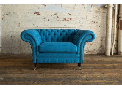 Chesterfield dizaina dīvāns krēsla dīvāns polster tekstila dīvāni sēdekļi ausu krēsls