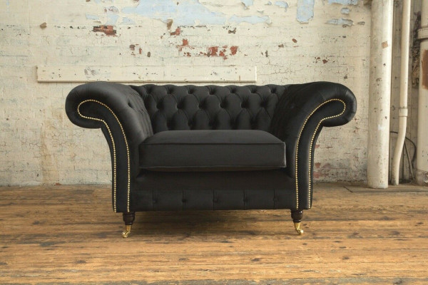 Chesterfield dizaina audums Dīvāns Krēsls 1.5 Sēdmaiņas polster Sofas Lounge Jaunais klubs