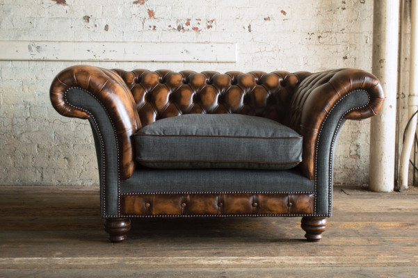 Chesterfield dizaina auduma dīvāns krēsls 1,5 sēdvietas mīkstie dīvāni atpūtas zona Jauna kluba istaba