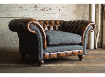 Chesterfield dizaina auduma dīvāns krēsls 1,5 sēdvietas mīkstie dīvāni atpūtas zona Jauna kluba istaba