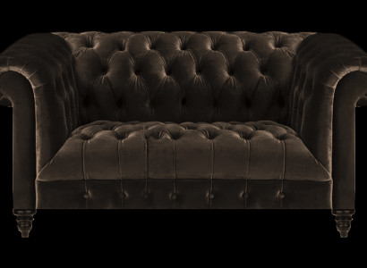 Chesterfield ekskluzīva brūna dīvāna moderns divvietīgs mēbeles ar apšuvumu